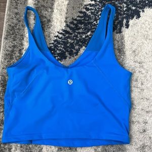 Blue workout top